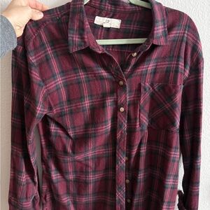 Thread & supply Plaid Button-Up Shirt